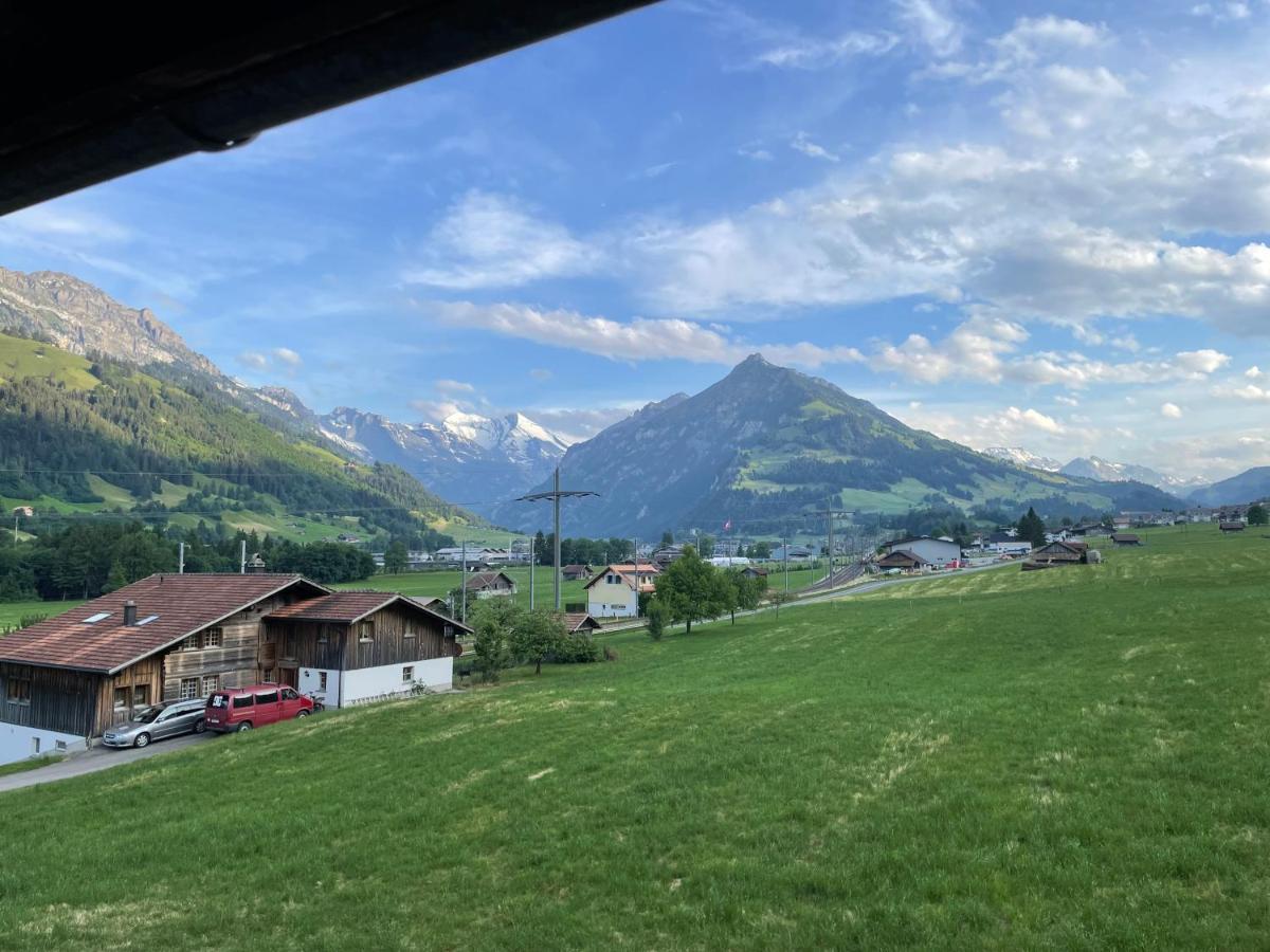 Edelweiss 4 Zi Ferienwohnung In Landhaus Frutigen Exterior foto